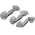 thumbnail image 3 of Radius Gauge Tool,3pcs Radius Gauge Tools Radius Measure Tool Stainless Steel Radius Gauge Leading Edge Technology, 3 of 9