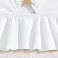 thumbnail image 6 of Ticikt Girl's 2 Piece Tankini Swimsuit with Metal Decoration Textured Twist Front Ruched Ruffle Bikini Set Bathing Suits,Color:White,Size:3-4 Years, 6 of 7