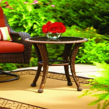 Better Homes And Gardens Azalea Ridge 20 Wicker Round Outdoor Side Better Homes And Gardens Azalea Ridge 20 Wicker Round Outdoor Side Table 24 H