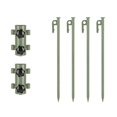 thumbnail image 4 of 6PCS Awning Canopy Pole Fixed Tube Ground Bracket Windproof Adjustable Tent Support Pole with Ground Nails-, 4 of 5