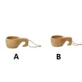 thumbnail image 4 of Inteprter Taza de para café, té, leche, tazas creativas de madera, desayuno, avena, taza con asa, cocina, oficina, tazas, suministros para beber Teteras mil trescientos veintiocho Inteprter HA081198-01, 4 of 6