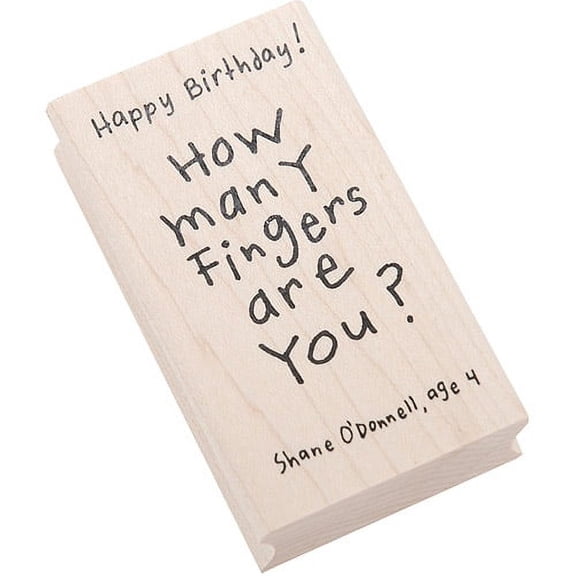 Inkadinkado Kid Quotes Rubber 'Birthday' Stamp