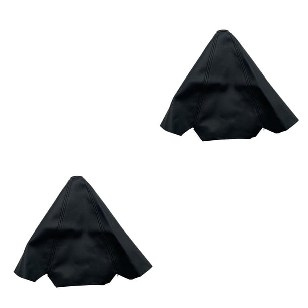 Sidaley Cubierta de palanca de cambios de cuero para coche Línea negro 2piezas Sidaley CBP457530