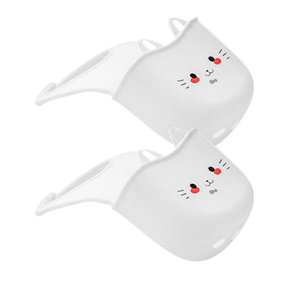 FRCOLOR 2 Pcs Sink Wall Kitchen Rack Holder Cutlery Dispenser White