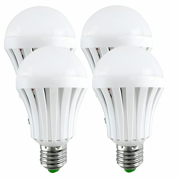 HIBIBUD Emergency Smart Light Bulb,4 Pack 5W White Magical Emergency Smart Light Bulb E27 6500K,60 Watt Equivalent