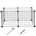 thumbnail image 4 of OULII 6Set Iron Dog Crate for Pets Secure Locking Black Pet Home Design, 4 of 6