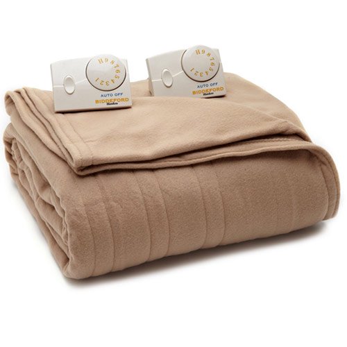 Biddeford Comfort Knit Fleece Heated Electric Blanket