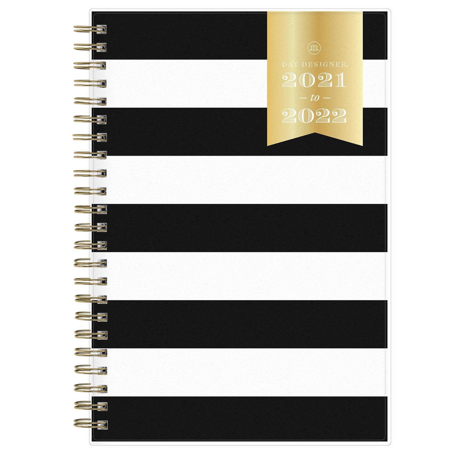 Day Designer Black Stripe Medium Weekly/Monthly Planner for 2021-2022