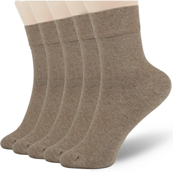 Women Thin Cotton Socks, Soft Cotton Bootie Socks Women Above Ankle Crew Socks 5-10 Pairs