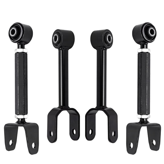 Detroit Axle - 4pc Rear Control Arms for 2011-2014 Chrysler 200 Dodge Avenger 2011-2020 Journey, 4 Upper Adjustable and Lower Forward Control Arms Assembly Suspension Kit Replacement