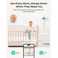 thumbnail image 6 of Dr.Care VistaView Lite Smart Wifi Baby Monitor – 4" 720P Split Screen, 1080P Camera, App Control, Motion Alerts, 6 of 9