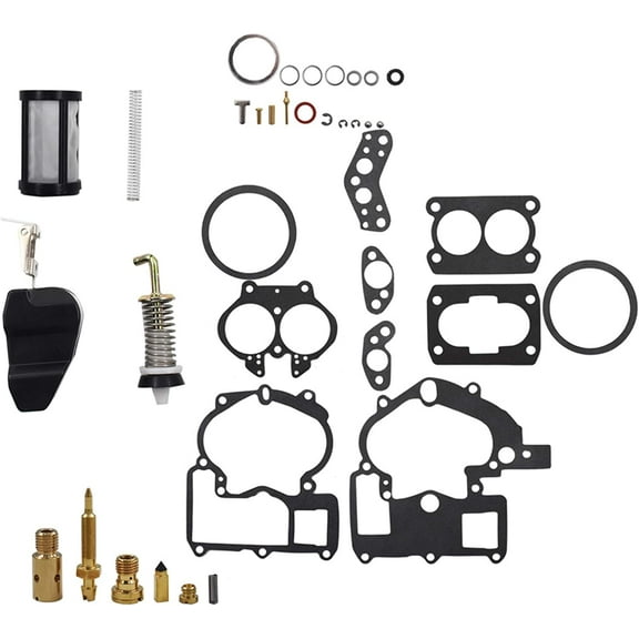 waltyotur Carburetor Rebuild Kit Replacement for Mercruiser Marine 2-Barrel 3302-804844002