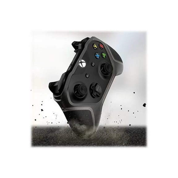 OtterBox Xbox One Antimicrobial Easy Grip Controller Shell, Dark Web Black/Silver Metallic