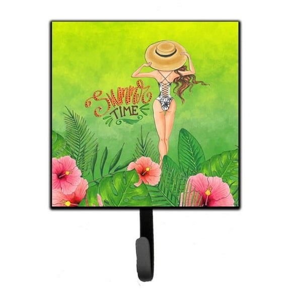 Summer Time Lady in Swimsuit Leash or Key Holder