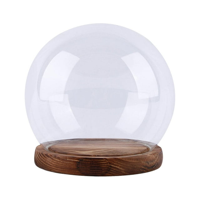 Vitrina con forma de bola de cristal, decoración del Día de San Valentín, centro de mesa decorativo para boda, manualidades, cúpula de cristal , 10cm