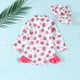 thumbnail image 4 of Odeerbi 0-3 Años Trajes de Baño de Manga Larga Con Gorro de Baño Traje de Baño de Entrenamiento Atlético de Una Pieza Traje de Baño de Surf de Playa, 4 of 7