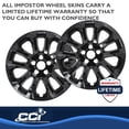 thumbnail image 3 of Coast To Coast IMP457BLK IMPOSTOR ® WHEEL COVER; 17 Inch; 5 Double Spokes; Snap-On, 3 of 5