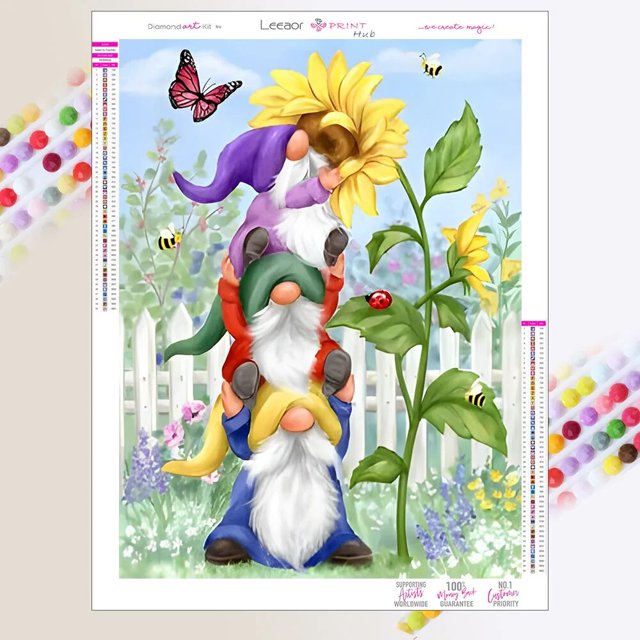 Pintura de diamantes de arte, imagen de gnomos, mosaico de diamantes 5D, Kit de punto de cruz de arte bordado DIY, decoración de Bar en casa, nueva colección 2023