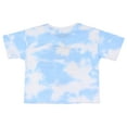 thumbnail image 4 of Disney Girls' Minnie Mouse American Flag Heart Tie-Dye Cropped Kids T-Shirt, 4 of 4