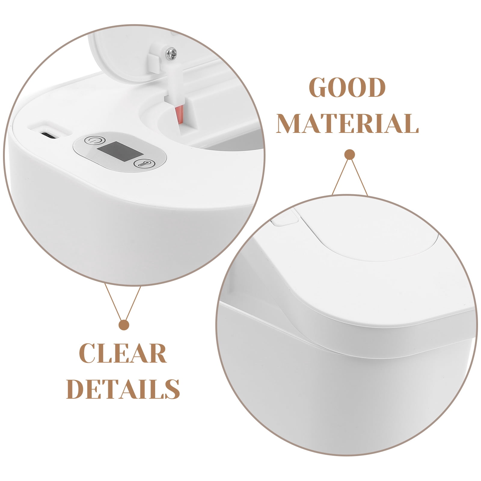 Pawsdot Thermostatic Wet Tissue Warmer, USB Heated Wipes Machine, White for Home 1Set
