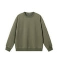 thumbnail image 1 of pstuiky Camisas suaves de manga larga para hombre, Sudadera de cuello redondo y manga larga desgastada de color liso para hombre top de hombre xxl, 1 of 3