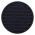 thumbnail image 2 of Round Silicone Drink Coaster, 10cm Heat Resistant Table Mat, Non Slip Cup Pad – Multiple Colors, Black, 2 of 5