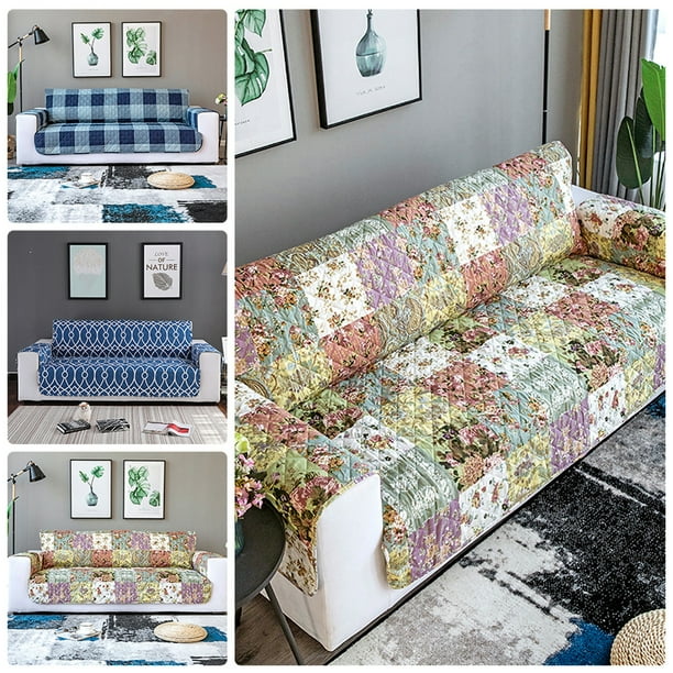 Sofa Cover Quilted Couch Covers Lounge Protector Slipcovers 1 2 3 Seater Com Sofa Cover Quilted Couch Covers Lounge, How To Cover A Sofa With Quilt