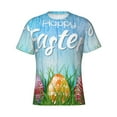 thumbnail image 3 of Naloa Happy Easter Men's T-Shirt Sport T-shirt Men's Basic Tee Casual Men's Shirt, Round Neck, Short Sleeves - Large, 3 of 5