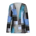 thumbnail image 5 of HAiming Womens Plaid Cardigan Casual Long Sleeve Lightweight Open Front Coats Outfits Trendy Clothes, 5 of 6