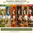 thumbnail image 5 of Realistic Large Porch Goose Statue, Adjustable Waterfowl Sculpture Statue with Removable Cowboy Hat Bandana, Premium Realistic Tall White Geese Figures for Backyard Yard Lawn Art Decoration, 5 of 9