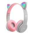 thumbnail image 2 of Audífonos Gaming Headset Cat Ear Over-Ear Stereo Bass para PC Teléfono (Gris), 2 of 6