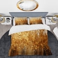 thumbnail image 2 of Designart "Radiant Gold II" Abstract Landscape Bedding Covert Set - Abstract Landscapes Yellow Landscapes Bed Set With 1 Sham, 2 of 6