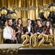 thumbnail image 5 of Globos Vicduotex negros y dorados, 60 unidades, 30 cm, con confeti, 5 of 6