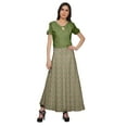 thumbnail image 2 of Moomaya Skirts For Women Long Length Rayon Printed Casual Summer Wear Clothing, 2 of 6