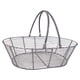 thumbnail image 4 of Cesta organizadora de almacenamiento para frutas y verduras de alambre de hierro para baño y hogar. Gris plata, 4 of 9