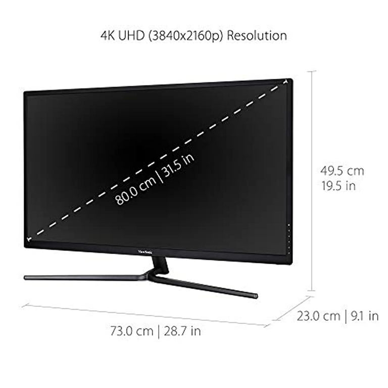 ViewSonic VX3211-4K-MHD 32 Inch 4K UHD Display Gaming Monitor with