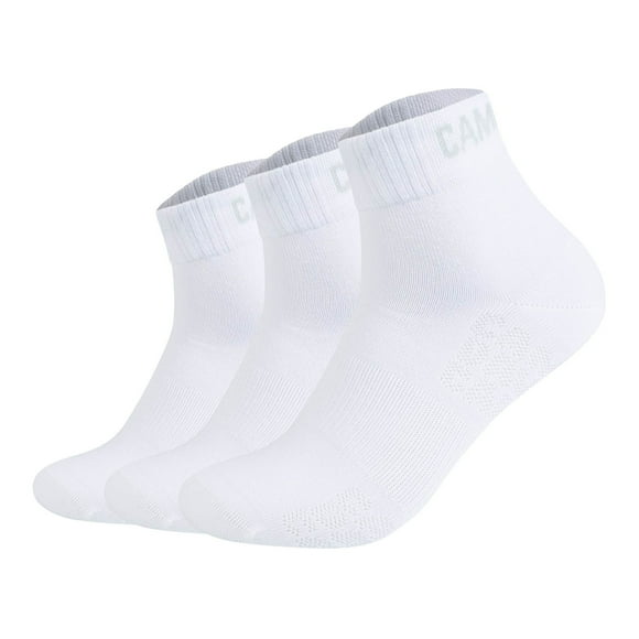 CAMP DAVID calcetines para hombre, paquete de 3 - Action-Mesh Cotton Quarter 3P, logo Blanco 39-42