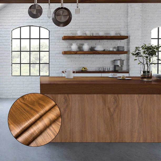 Home Cal Wood Peel And Stick Wallpaper Roll Waterproof Self