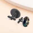 thumbnail image 6 of Aries Constellation Elegant Stainless Steel Men's Cufflinks Set for Formal Attire, Made of Silver Jewelry, for Business Meetings and Special Occasions, 6 of 6