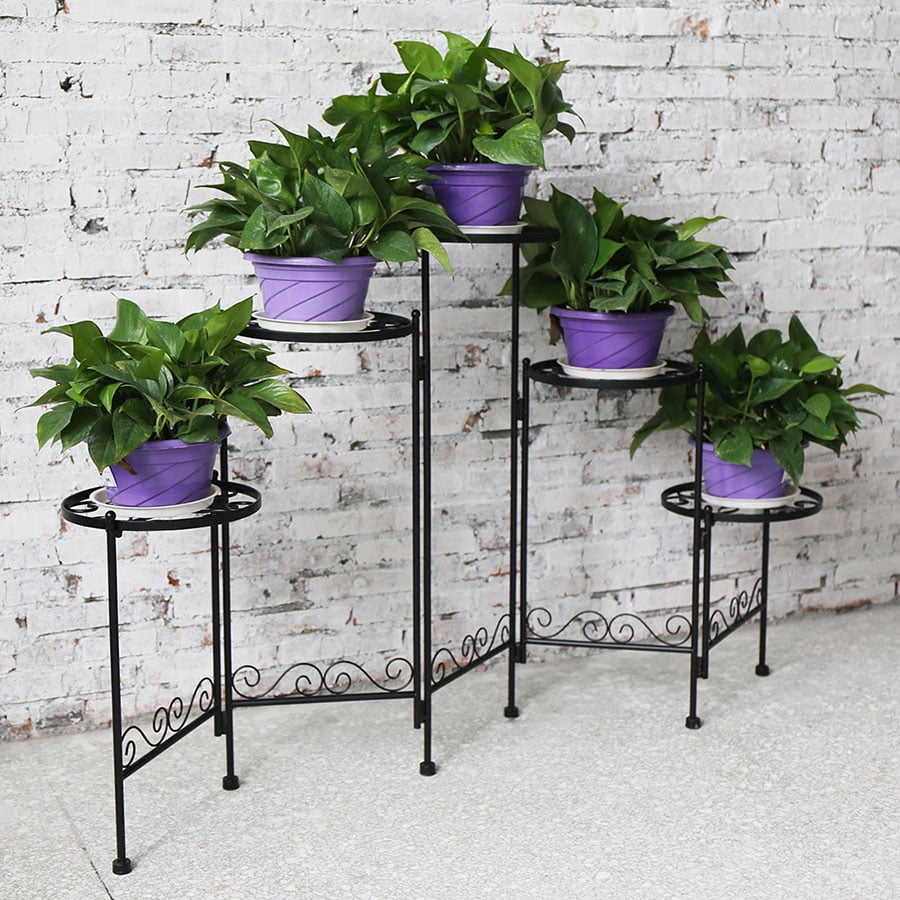 5-tier Folding Plant Stand Screen by AHHC