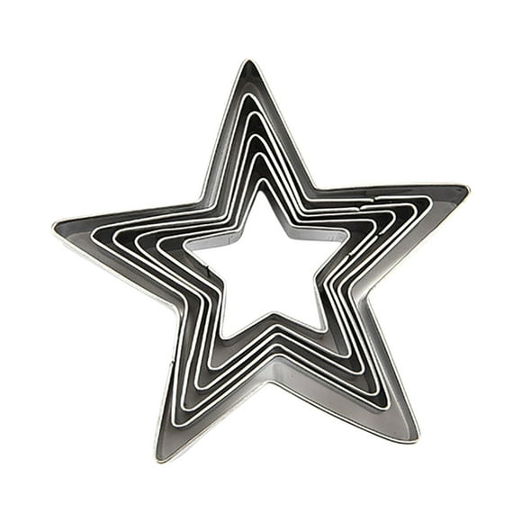 TopLLC Star DIY Baking Tools Stainless Steel Cake Printing And Cutting Die Five-pointed Star Curtain Cookie mold