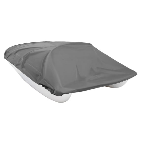 Unique Bargains 112.6"x79" 210D Pedal Boat Cover Waterproof for 3 or 5 Person Pedal Paddle Boat Storage Protector Gray