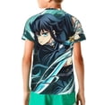 thumbnail image 2 of Demon Slayer Tokito Muichiro Kids' Short Sleeve T-Shirt Print Tee Shirts For Boys & Girls Summer Casual Wear Fashion Top Blouse Small, 2 of 9