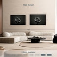 thumbnail image 4 of Elephant Stock Black Rose Wall Art - Horizontal Canvas Wall Art - Living Room Wall Decor - Floral And Botanical Canvas - Black And Gray Decor - 51" x 34", 4 of 8