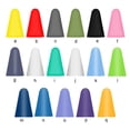 thumbnail image 3 of Injueey 10 piezas Nib Caps profesional resistente a los arañazos Mute silicona pantalla táctil pluma punta caso cubierta bajo ruido gran Electrónica Púrpura claro, 3 of 6
