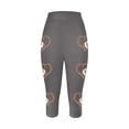 thumbnail image 3 of MKLEKYY Leggings deportivos con estampado de rugby para mujer, de moda informal, pantalones de yoga, leggings capri 2870, 3 of 3