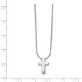 thumbnail image 3 of SS White Ice.01ct. Collier Croix Diamant 18 Pouces, 3 of 3