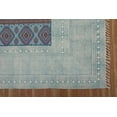 thumbnail image 6 of Casavani Handblock Printed Cotton Kilim Rug 9x12 Area Rug Blue Area Living Room Bedroom Dining Room Rug, 6 of 6