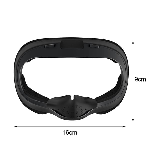 Juego De Máscaras Faciales Vr Pu De Cuero Anti-Sudor Que Bloquea La Luz De La Almohadilla De La Cubierta De Los Ojos Con La Cubierta Protectora De La Lente Vr Para Oculus Quest Inevent EL012382-00