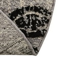 thumbnail image 5 of Unique Loom Cherokee Collection Area Rug - Asheville (7' Round Black/Ivory), 5 of 12